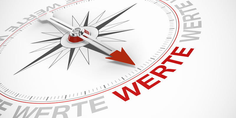 Unternehmenswerte der Werbeagentur