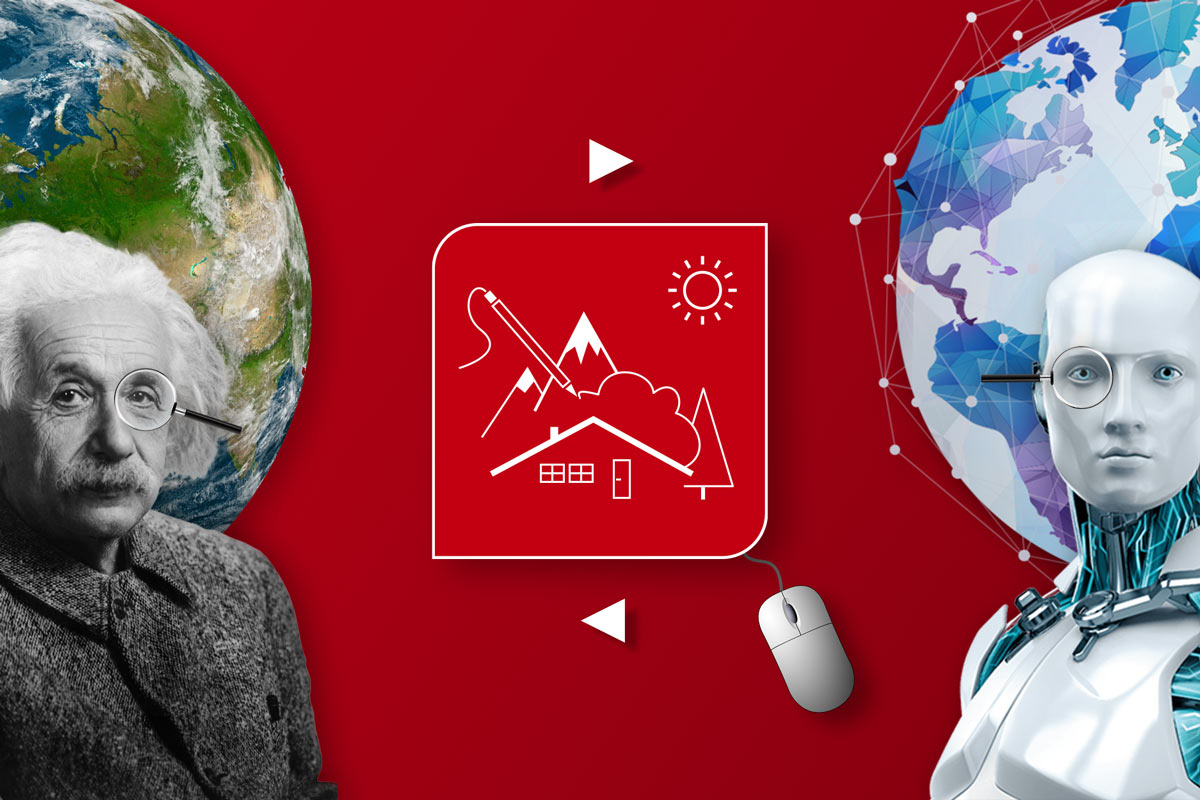 Bildcollage für KI und Suchmaschinenoptimierung der Online Marketing Agentur aus München