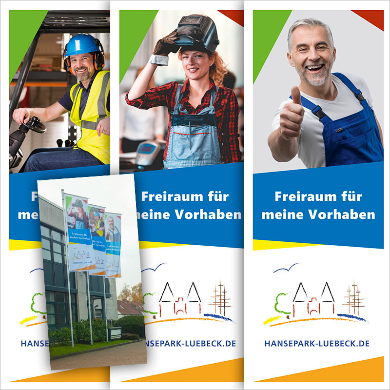 Referenz Werbefahnen und Werbeschilder der Werbeagentur München