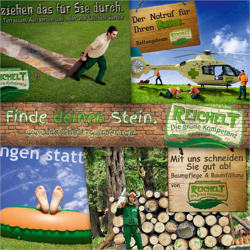 Referenz Bildcollage + Werbebild der Werbeagentur München