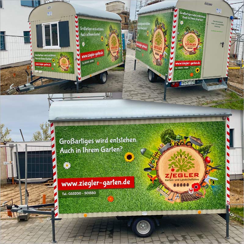 Referenz Bildcollage + XXL Schilder der Werbeagentur München